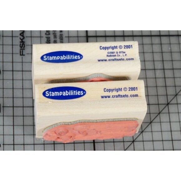 Clarise + Rudolph Reindeer Christmas Rubber Stamp Stampabilities ER1011, ER1012 - Picture 3 of 4